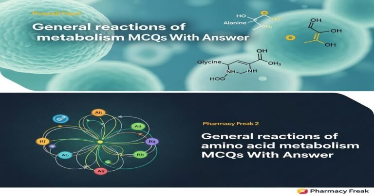 General reactions of amino acid metabolism MCQs With Answer