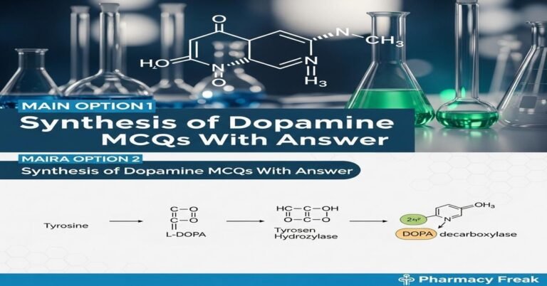 Synthesis of dopamine MCQs With Answer