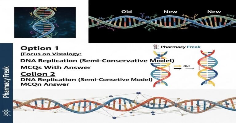 DNA replication (semi-conservative model) MCQs With Answer