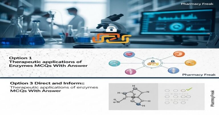 Therapeutic applications of enzymes MCQs With Answer