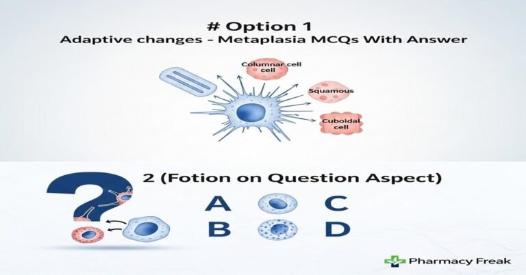 Adaptive changes – metaplasia MCQs With Answer
