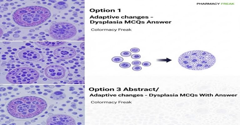 Adaptive changes – dysplasia MCQs With Answer