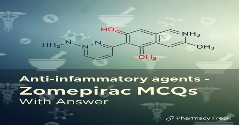 Anti-inflammatory agents – Zomepirac MCQs With Answer