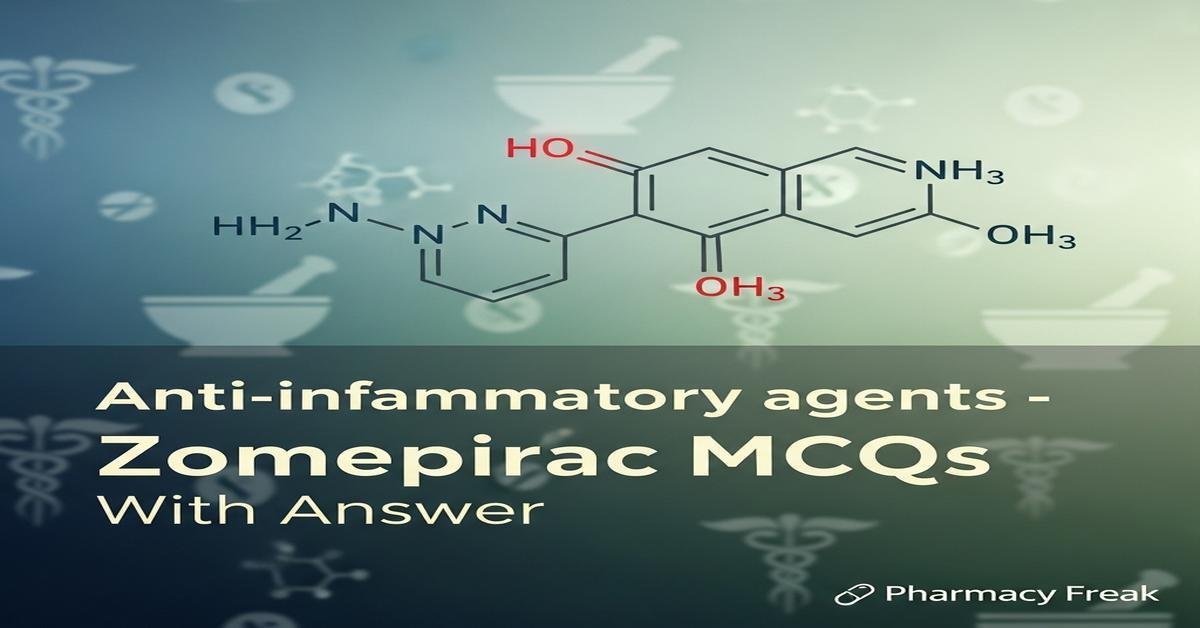 Anti-inflammatory agents – Zomepirac MCQs With Answer
