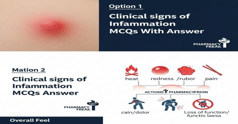 Clinical signs of inflammation MCQs With Answer