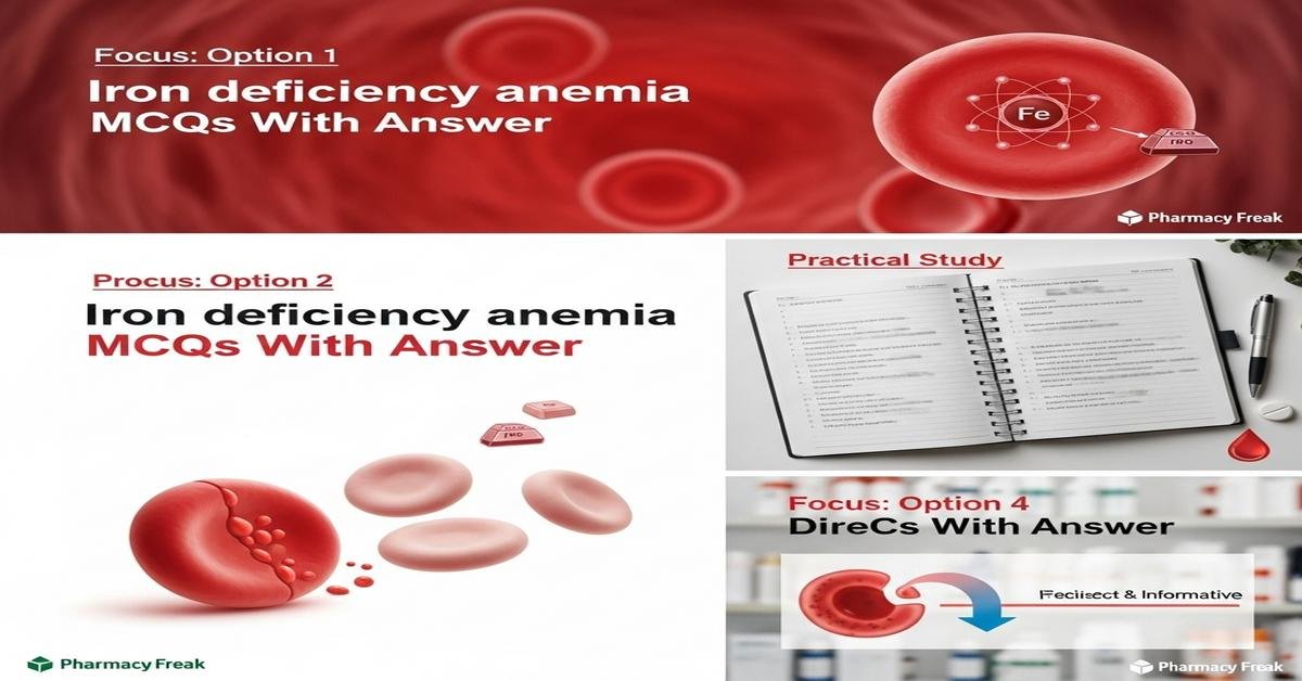 Iron deficiency anemia MCQs With Answer