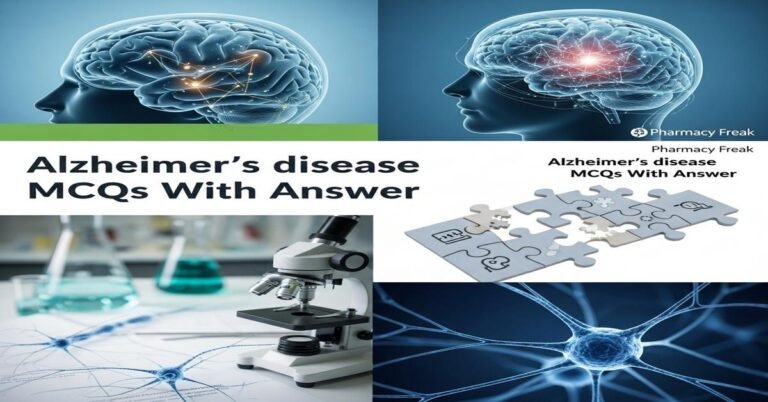 Alzheimer’s disease MCQs With Answer