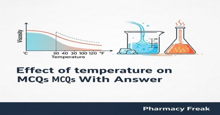 Effect of temperature on viscosity MCQs With Answer