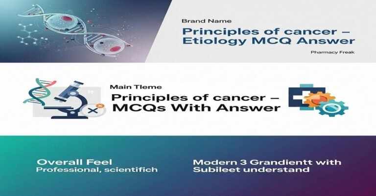 Principles of cancer – etiology MCQs With Answer