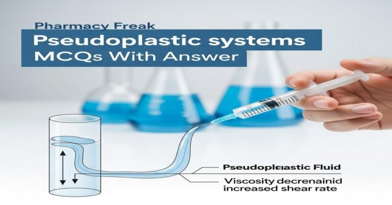 Pseudoplastic systems MCQs With Answer