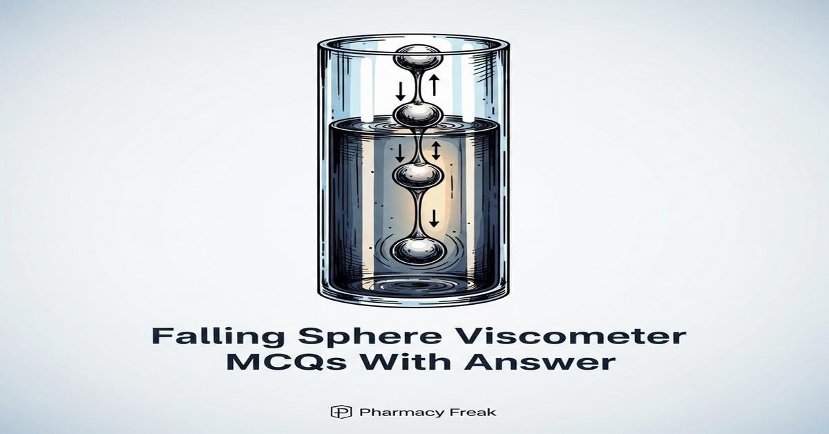 Falling sphere viscometer MCQs With Answer