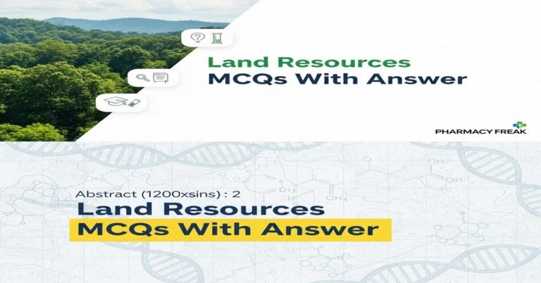 Land resources MCQs With Answer