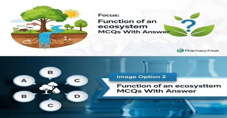 Function of an ecosystem MCQs With Answer