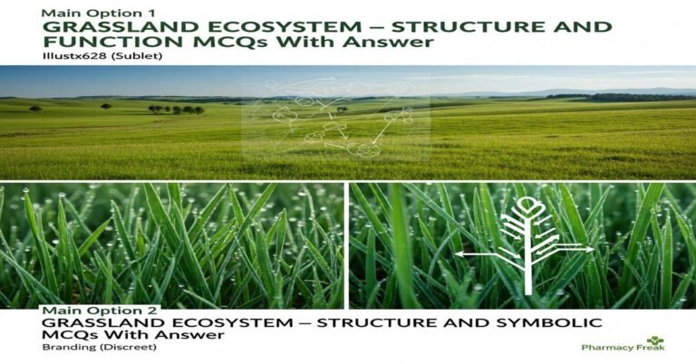 Grassland ecosystem – structure and function MCQs With Answer
