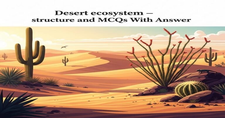 Desert ecosystem – structure and function MCQs With Answer