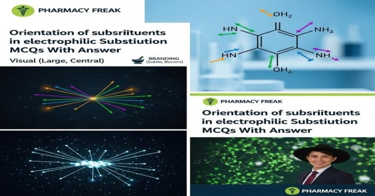 Orientation of substituents in electrophilic substitution MCQs With Answer