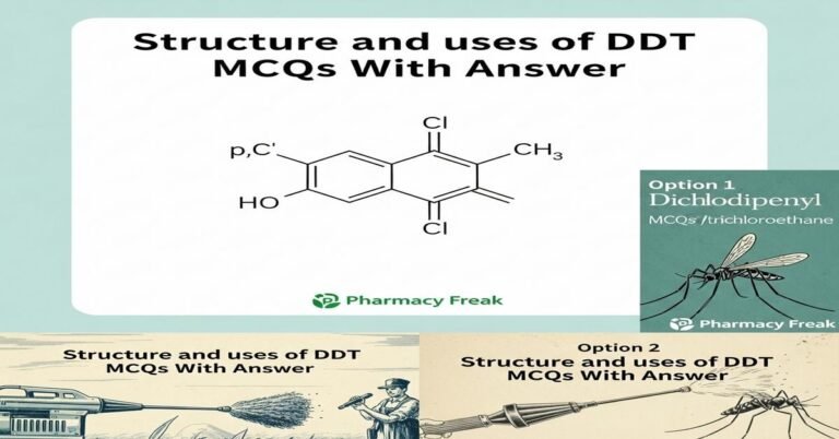 Structure and uses of DDT MCQs With Answer