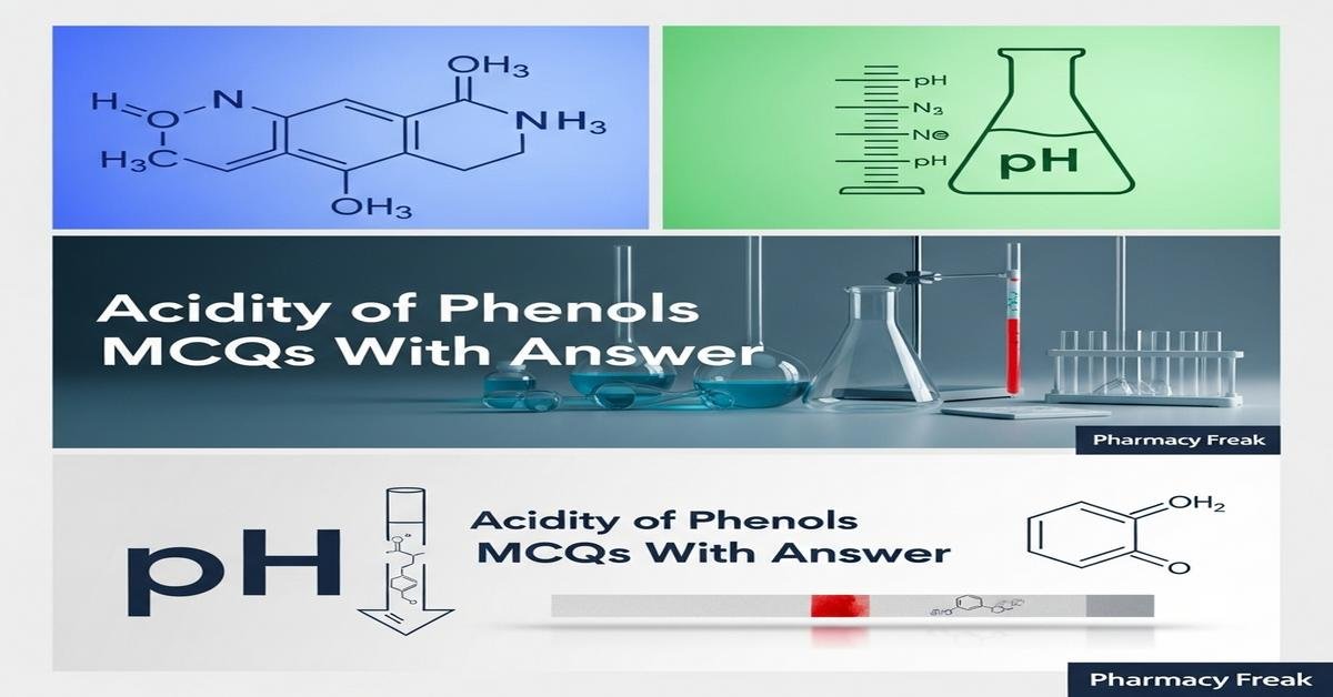 Acidity of phenols MCQs With Answer