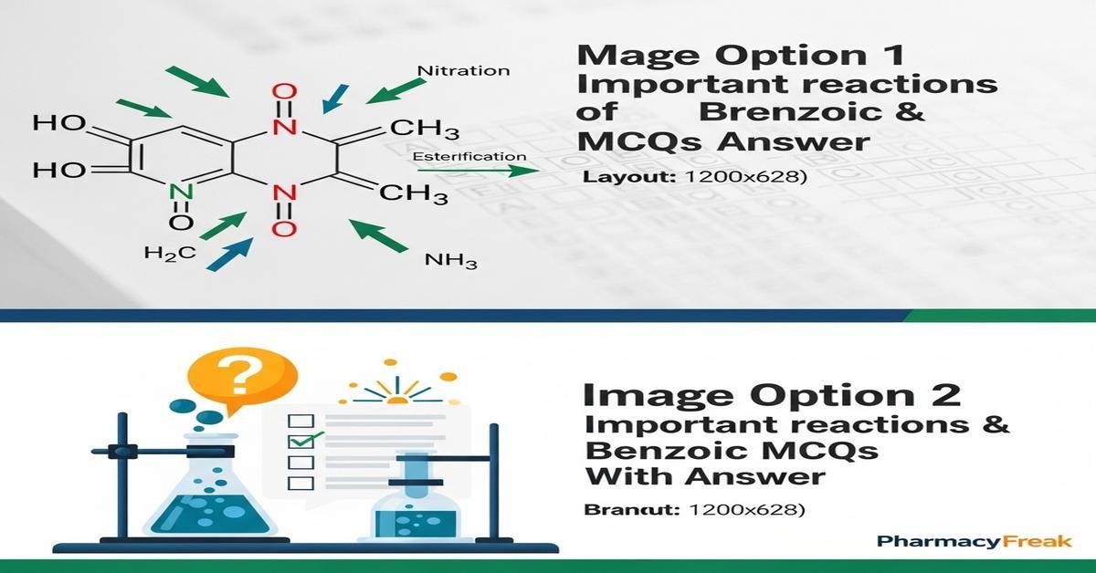 Important reactions of benzoic acid MCQs With Answer
