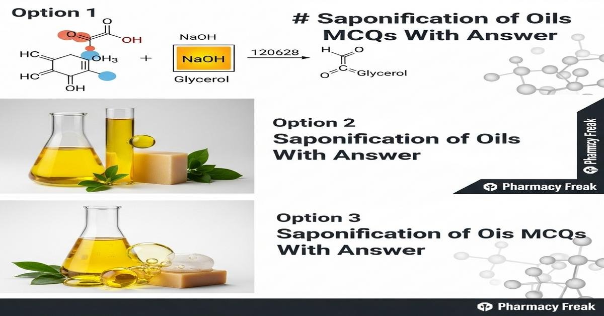 Saponification of oils MCQs With Answer