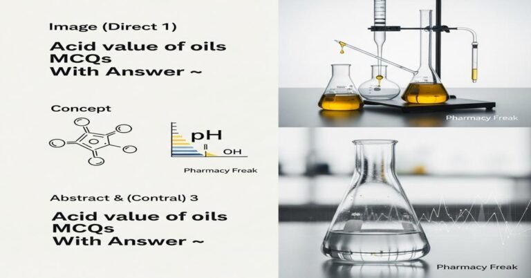 Acid value of oils MCQs With Answer