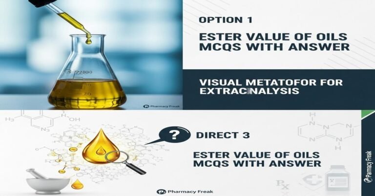 Ester value of oils MCQs With Answer