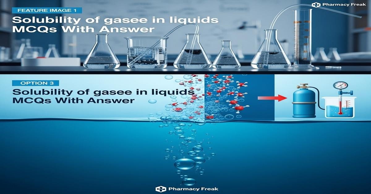 Solubility of gases in liquids MCQs With Answer