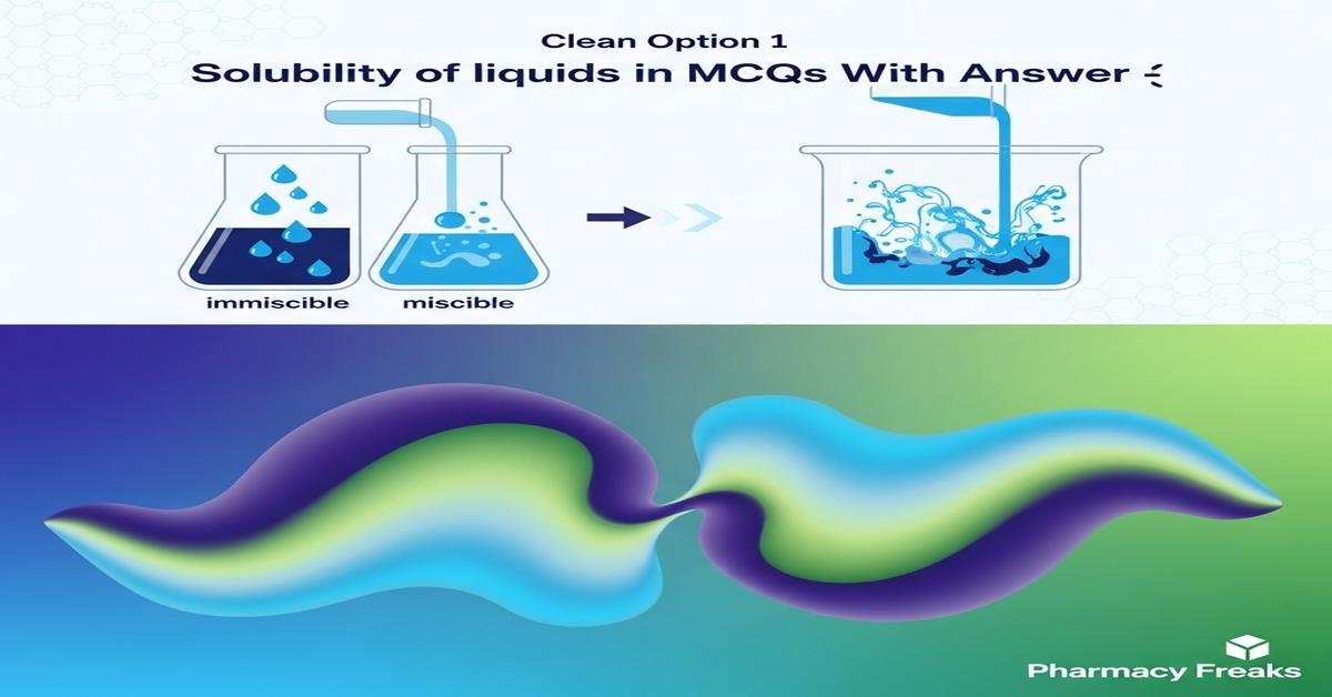 Solubility of liquids in liquids MCQs With Answer