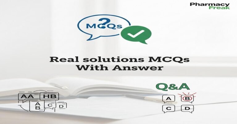 Real solutions MCQs With Answer
