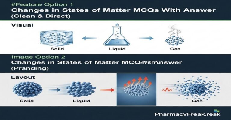 Changes in states of matter MCQs With Answer