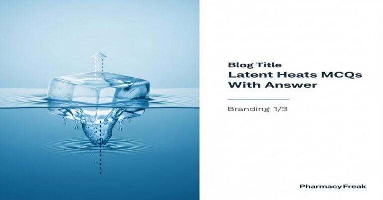 Latent heats MCQs With Answer