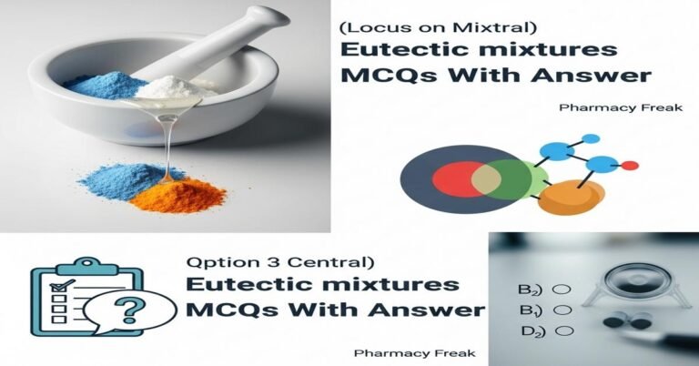 Eutectic mixtures MCQs With Answer