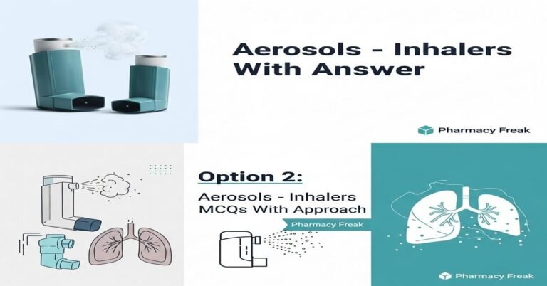 Aerosols – inhalers MCQs With Answer