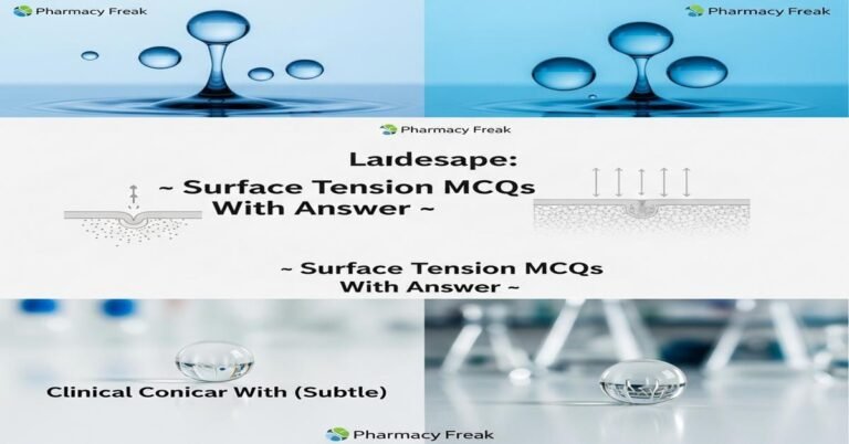 Surface tension MCQs With Answer