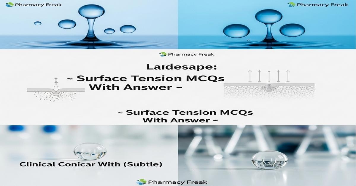 Surface tension MCQs With Answer