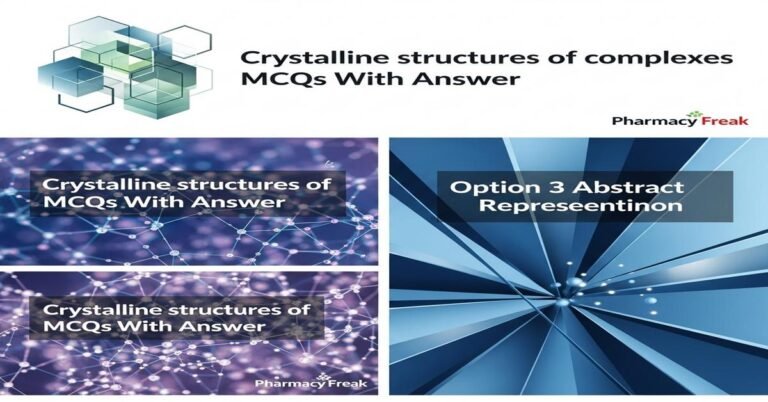 Crystalline structures of complexes MCQs With Answer