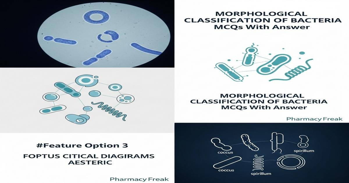 Morphological classification of bacteria MCQs With Answer
