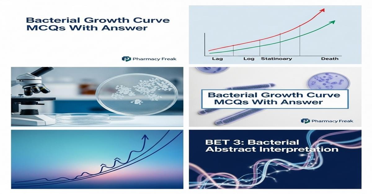 Bacterial growth curve MCQs With Answer