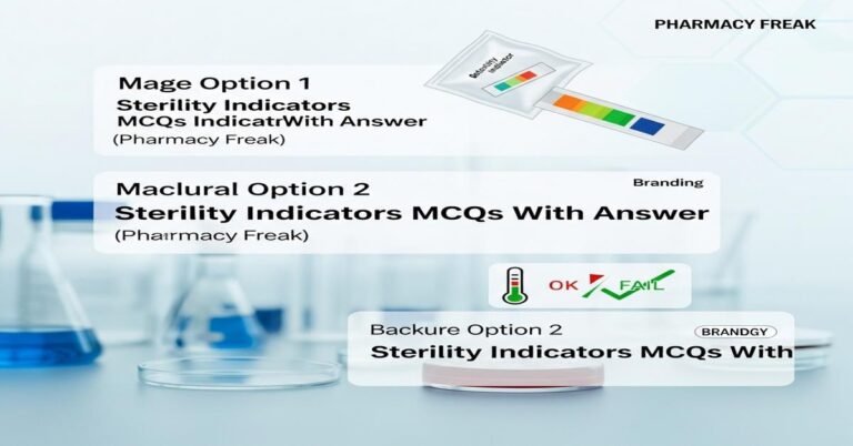 Sterility indicators MCQs With Answer