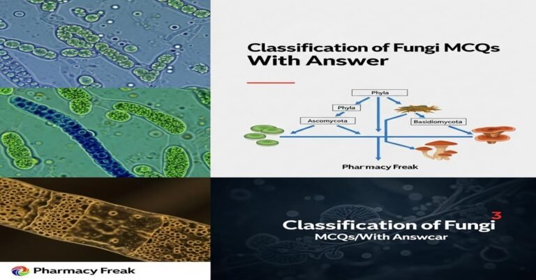 Classification of fungi MCQs With Answer