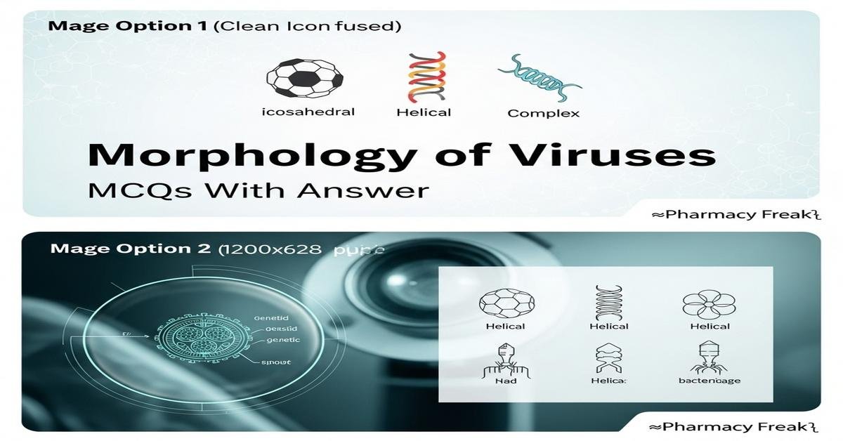 Morphology of viruses MCQs With Answer