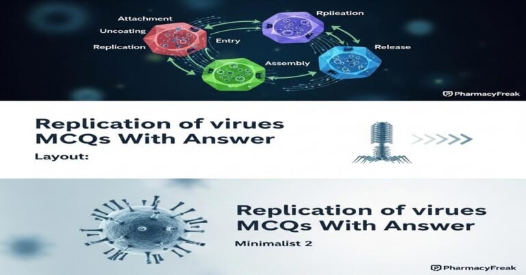 Replication of viruses MCQs With Answer