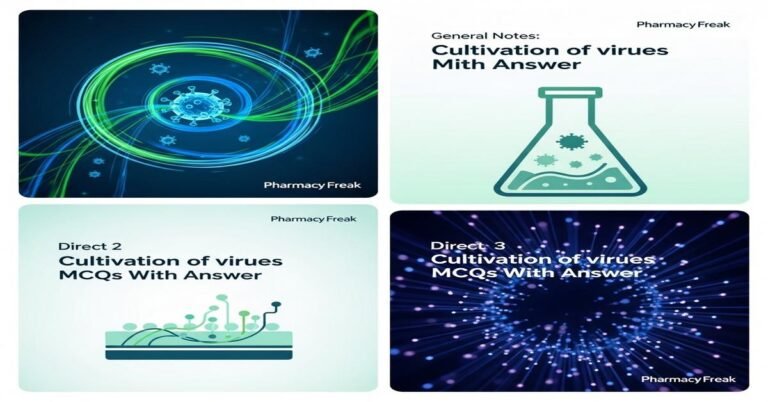 Cultivation of viruses MCQs With Answer