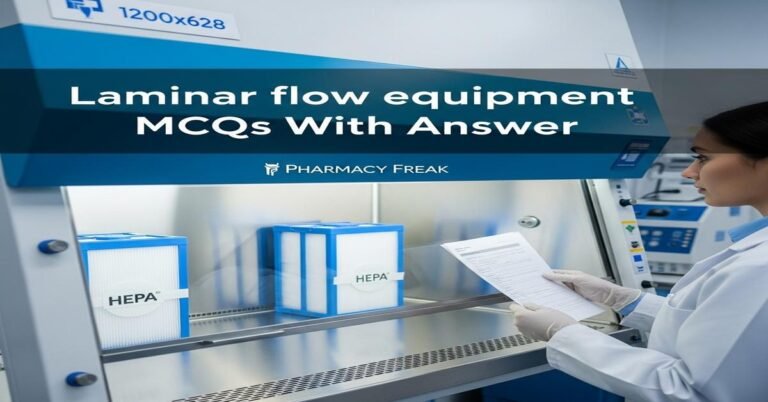Laminar flow equipment MCQs With Answer