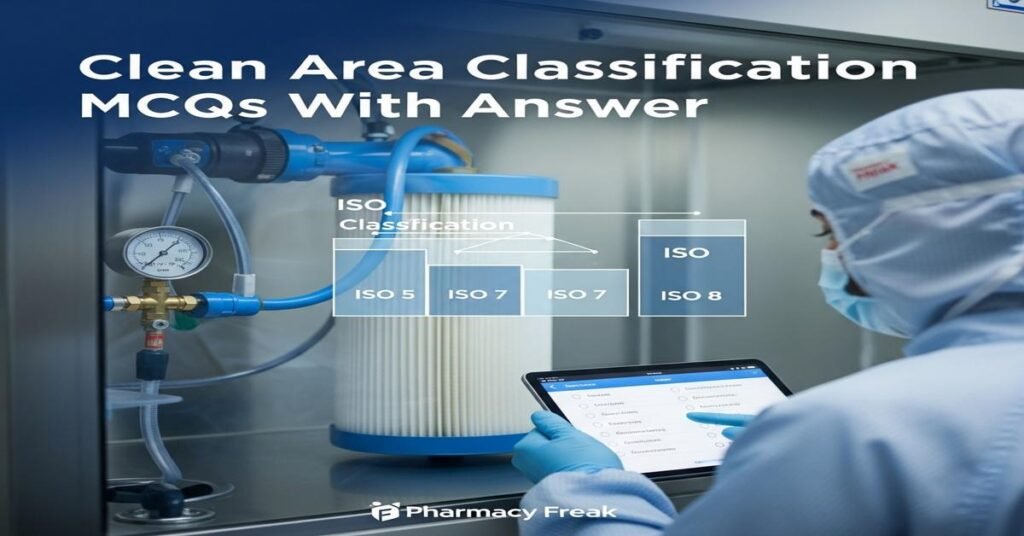 Cleanrage Area Clean area classification MCQs With Answer