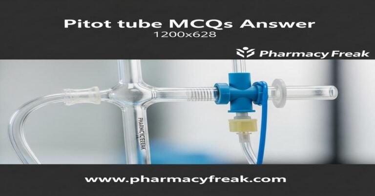 Pitot tube MCQs With Answer