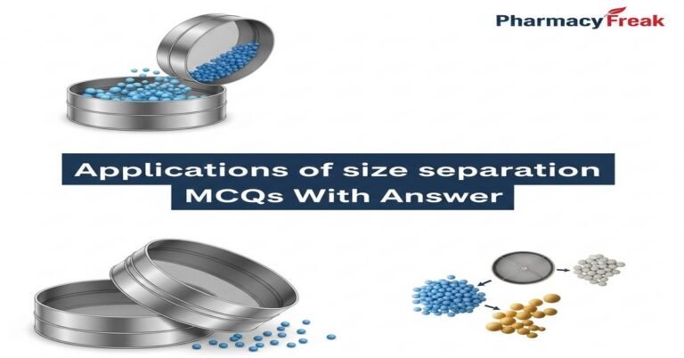 Applications of size separation MCQs With Answer