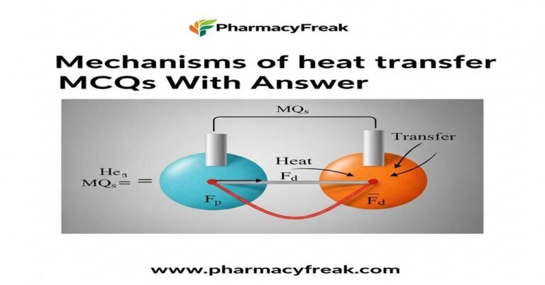Mechanisms of heat transfer MCQs With Answer