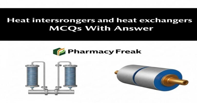 Heat interchangers and heat exchangers MCQs With Answer