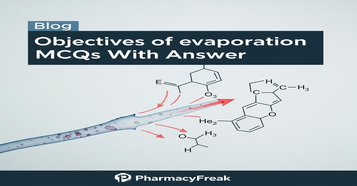 Objectives of evaporation MCQs With Answer